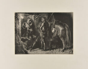 Hermit Greeting Horseman in the Night