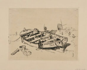 Barque de pêche 746 et moulins