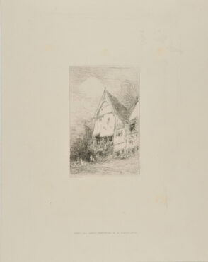 From Croquis de Voyage de 1843: Gabled House seen from the front