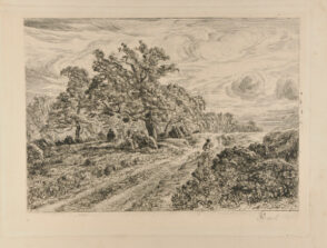 Paysan suivi de son chien