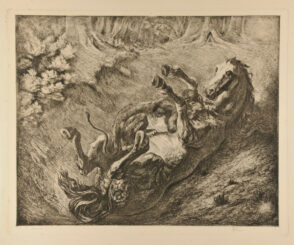 Tigre Devorant un Cheval