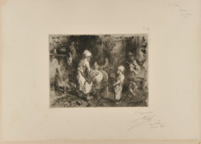 Interior of a Butcher Shop