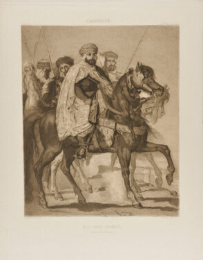 Ali-Ben-Hamet, Caliph of Constantinople and Chief of the Haractas, Followed by his Escort