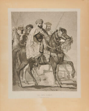 Ali-Ben-Hamet, Caliph of Constantinople and Chief of the Haractas, Followed by his Escort