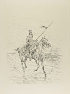 Chasseur à Cheval, de profil