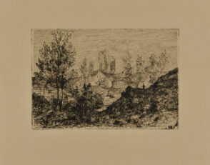 Landscape with Ruins [?] of a Church