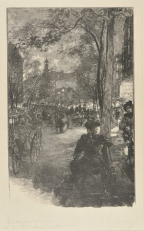 Boulevard Montmartre, Evening