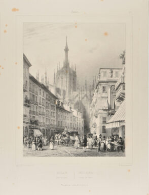 Milan. Cours dei Servi. From Italie.