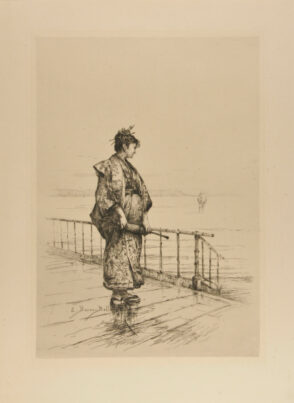 Japonaise au Bord de la Mer