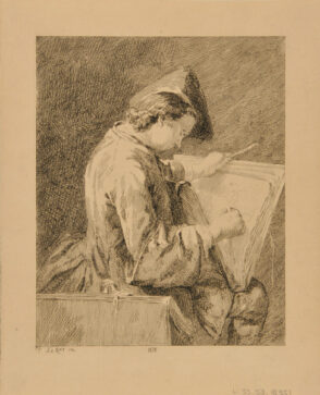 Draughtsman Leafing Through His Folio