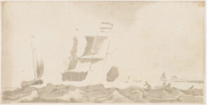 Ships near a City, after Bakhuizen