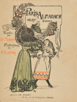 Title plate from the book “Charles Morice, Paris-Almanach (Paris: Ed. Sagot, 1897)”