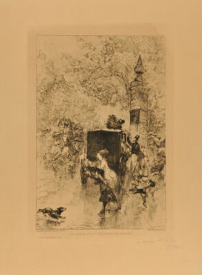 Une Averse sur le Boulevard des Italiens