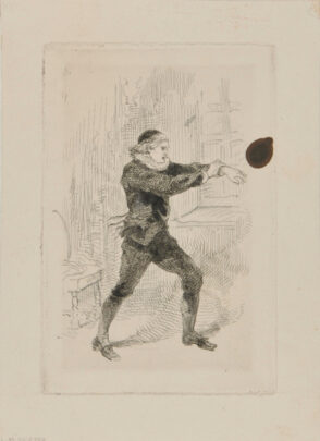 Man Pulling Down his Sleeves