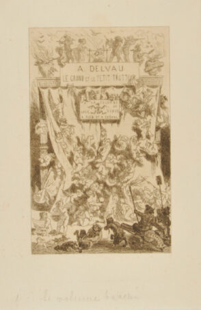 Frontispiece from the book “A. Delvau, Le Grand et le petit trottoir”