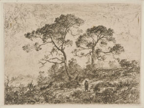 Landscape: Goatherd with Two Trees