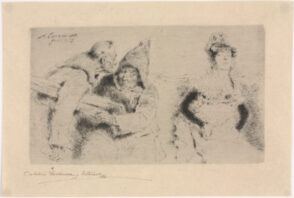 Two Monks and a Lady