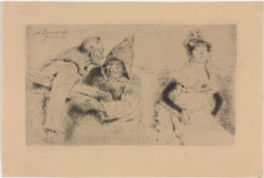 Two Monks and a Lady