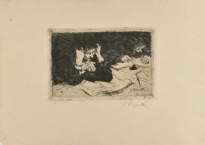 Deux femmes dont l’une lit et l’autre écrit