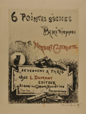 Cover for the portfolio “6 pointes sèches Parisiennes par Norbert Goeneutte”