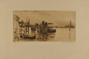 Ponton de bateaux, Venise