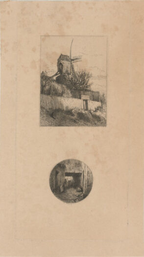 Petit moulin à Montmartre; Dessous de porte