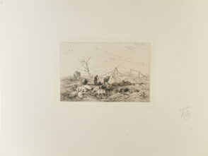 Paysage: Troupeau de cochons