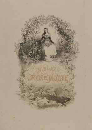Frontispiece from the book “Henri Blaze, Rosemonde (Paris: L. Curmer, 1841)”