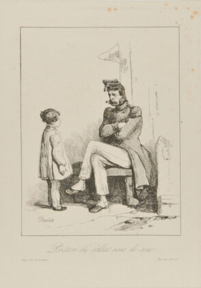 Position du soldat sans le sou