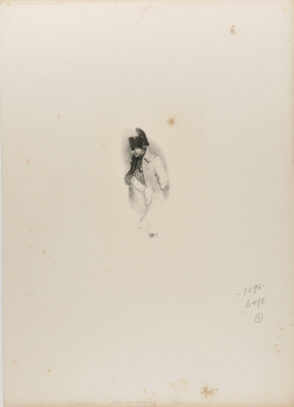 Sketch of Napoleon in profile