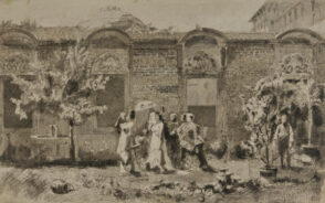 Promenade dans le jardin du harème