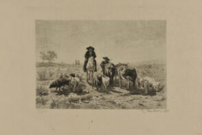 Driving Sheep and Cattle Home