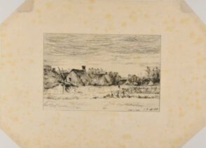 Landscape with Thatched Cottages