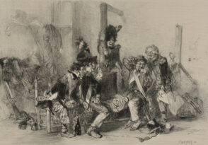 Soldiers Playing Cards