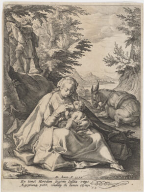 The Holy Family on the Flight into Egypt