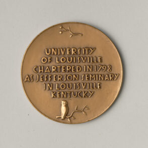 “University of Louisville, Sesquicentennial 1798-1948, Head of Pallas Athene” Medal