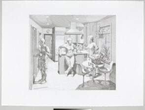 From the portfolio “Open House: Five Engraved Scenes”