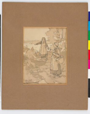 Breton Mother and Daughter