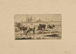 Landscape with Cattle at a Pool