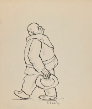 Man Walking Backwards