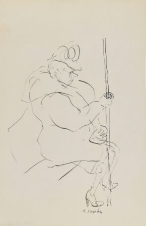 Woman Seated on the Trolley