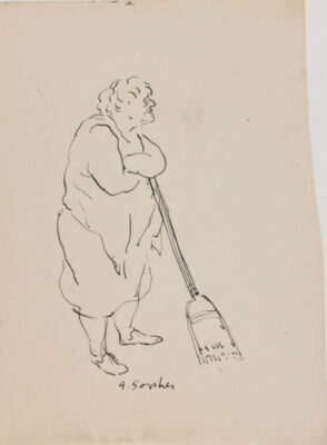 Old Woman with Broom