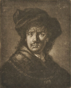 Man Wearing a Velvet Cap