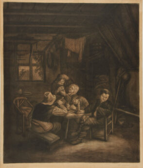 Five Figures About a Table, Smoking and Drinking