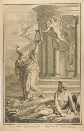 An Olympian Temple, With Allegorical Figures