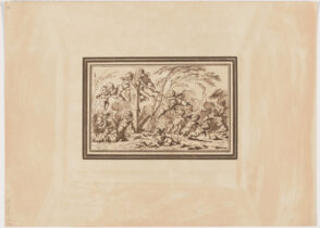 Cupids Pulling down a Bust of Pan