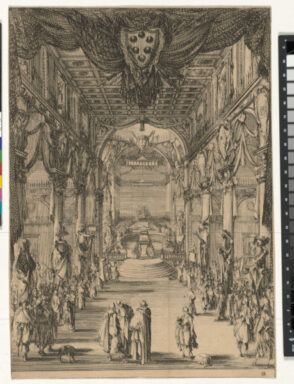 View of the nave of San Lorenzo with the catafalque of Prince Francesco de Medici