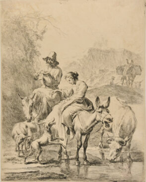 Le ruisseau traverse