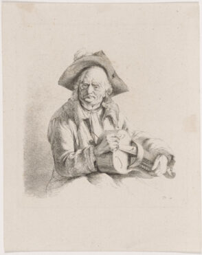 The Old Hurdy-Gurdy Man, Playing with His Right Hand