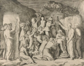 Moses Commanding the Hebrews to Gather Manna